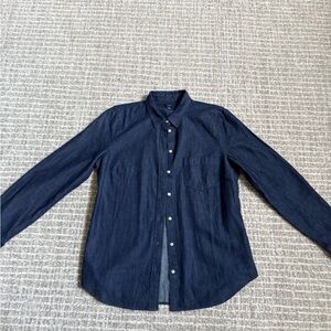 J. Crew Dark Blue Casual Button Down Shirt